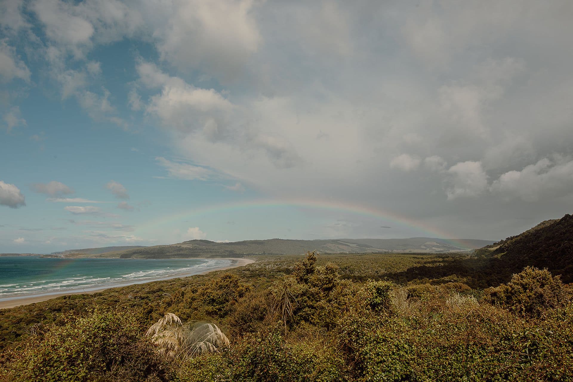 Rainbow at Tahakopa Bay