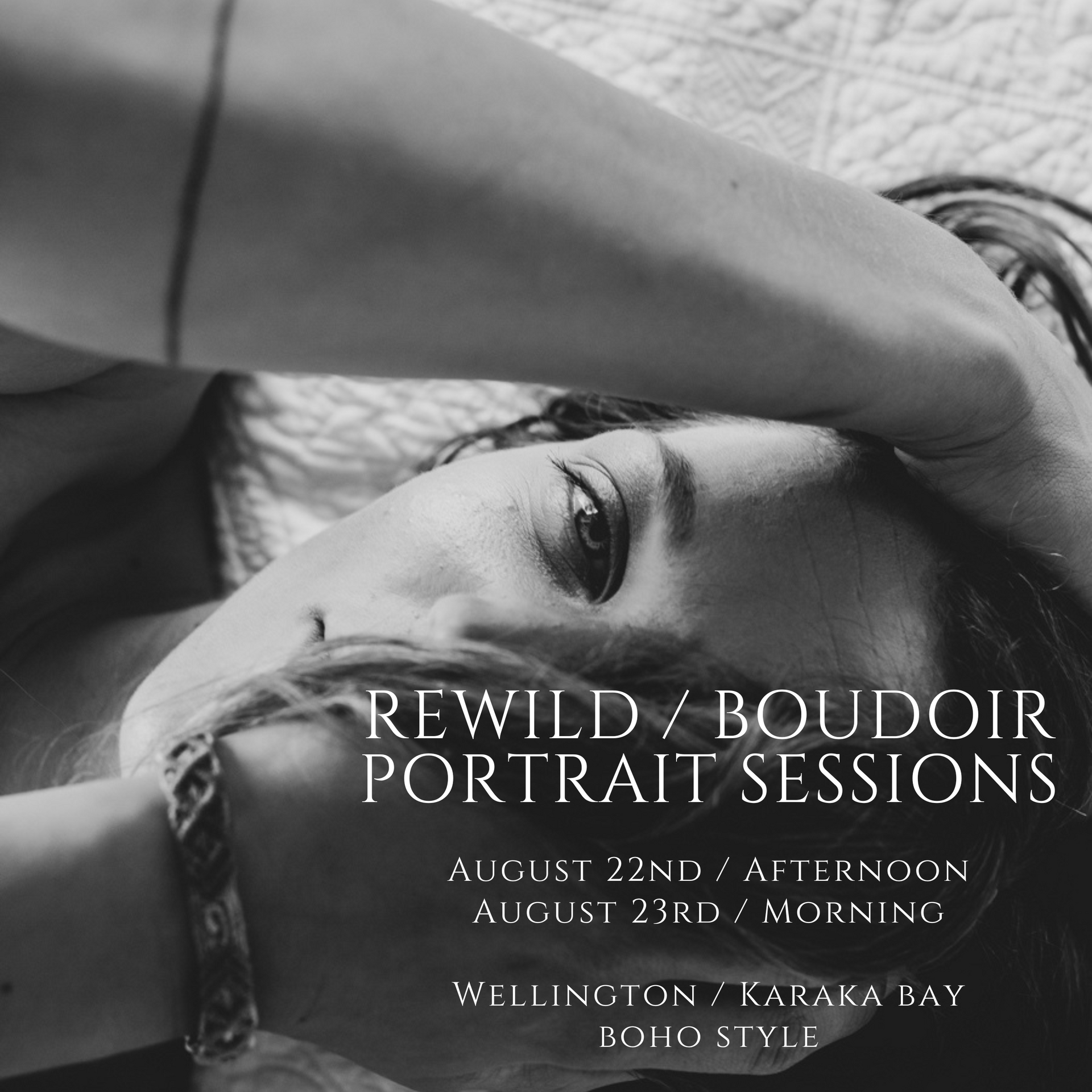 Rewild Portrait Sessions: Wellington (10th to 12th November 2023)